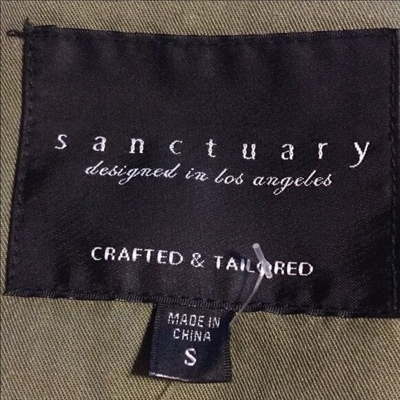 Sanctuary Moss Asymmetrical Moto Jacket. - Picture 7 of 9